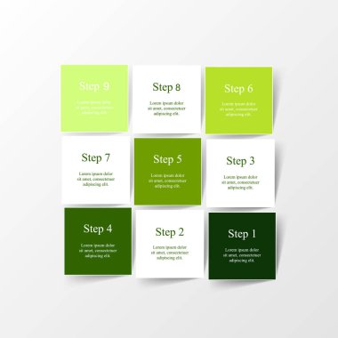 vektör satırları okları Infographic.