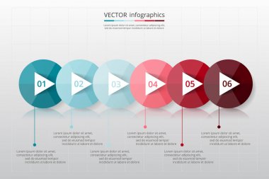 adım adım Infographic.