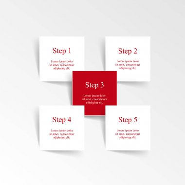 vektör satırları okları Infographic.