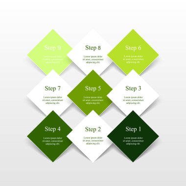 vektör satırları okları Infographic.