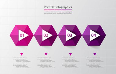 adım adım Infographic.