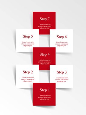 vektör satırları okları Infographic.