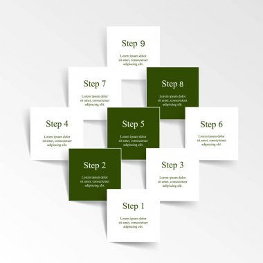 vektör satırları okları Infographic.