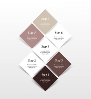 vektör satırları okları Infographic.