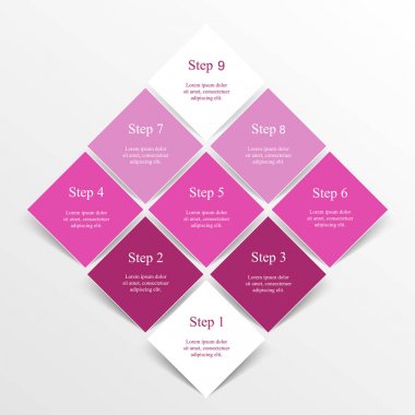 vektör satırları okları Infographic.