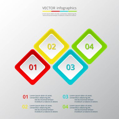 adım adım Infographic.