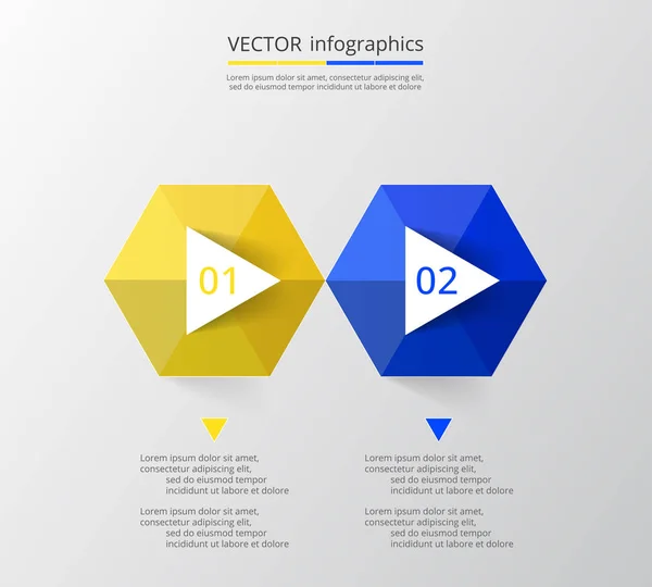 Schritt für Schritt Infografik. — Stockvektor