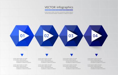 vektör satırları okları Infographic.