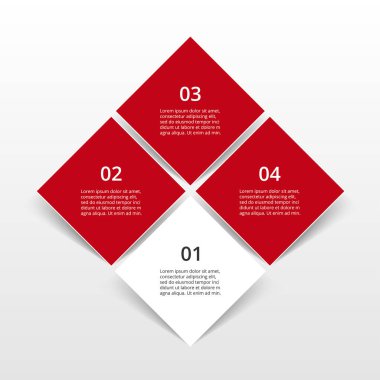 adım adım Infographic.