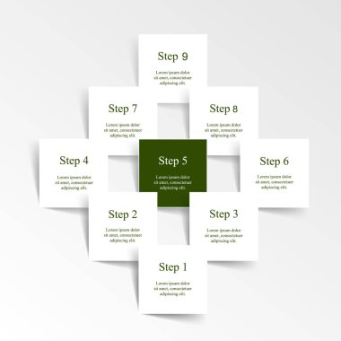 vektör satırları okları Infographic.