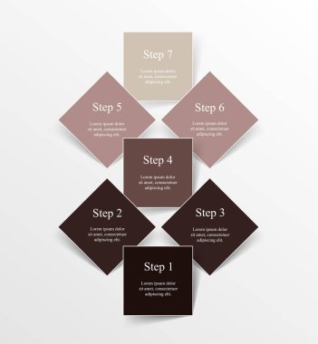 vektör satırları okları Infographic.