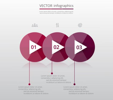adım adım Infographic.