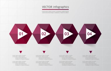 adım adım Infographic.