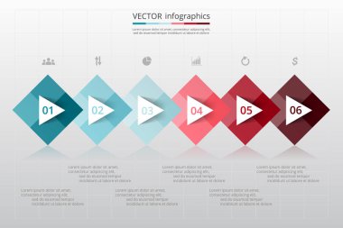 adım adım Infographic.