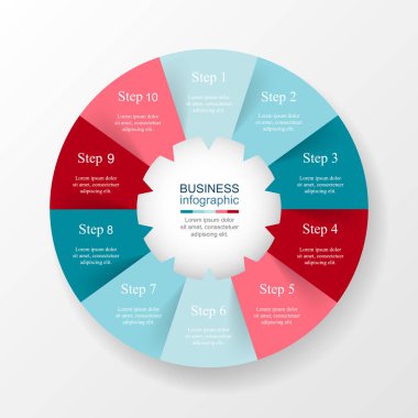 Vektör bilgi şablonu.