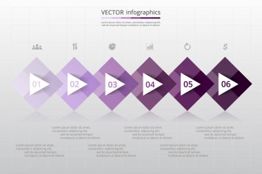 adım adım Infographic.