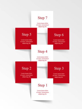 Vektör bilgi şablonu.