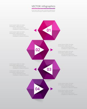 Vektör bilgi şablonu.