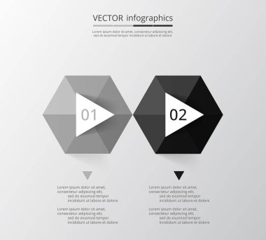 adım adım Infographic.