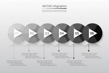 adım adım Infographic.