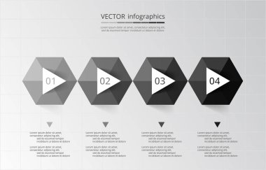 adım adım Infographic.