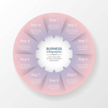 Vektör bilgi şablonu.