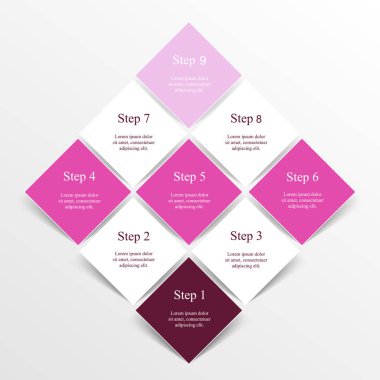 Vektör bilgi şablonu.