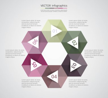 adım adım Infographic.
