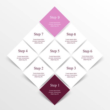 Vektör bilgi şablonu.