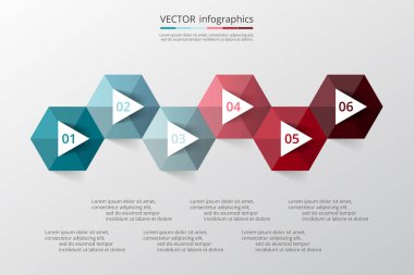 adım adım Infographic.