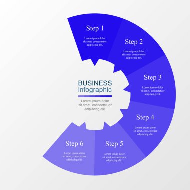 Vektör bilgi şablonu.