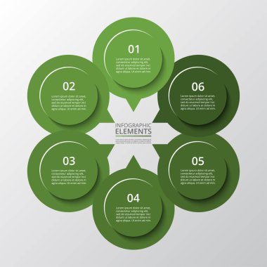 adım adım Infographic.