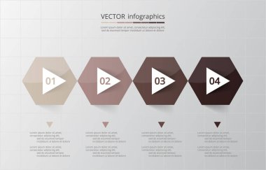 adım adım Infographic.