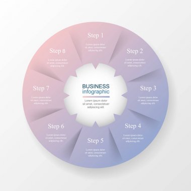 Vektör bilgi şablonu.