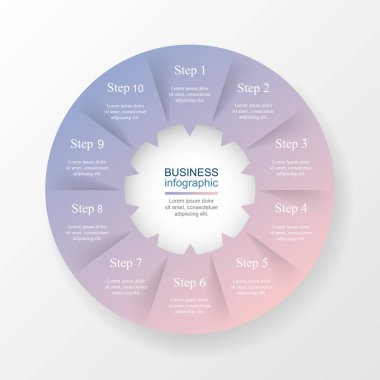 Vektör bilgi şablonu.