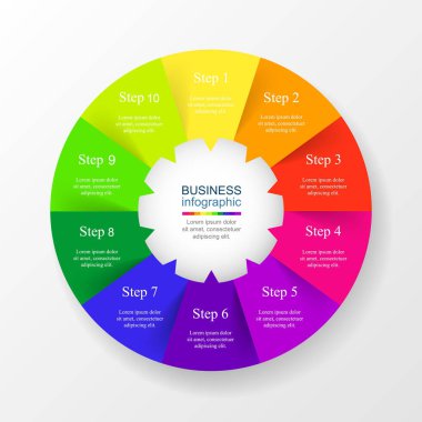 Vektör bilgi şablonu.