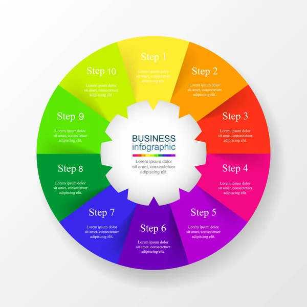 Vektör bilgi şablonu.