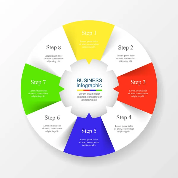 Modèle d'infographie vectorielle . — Image vectorielle