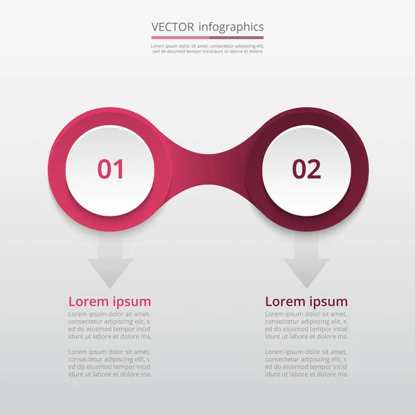 Vektorinformationsgrafik-Vorlage — Stockvektor