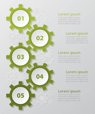 Vektör bilgi şablonu