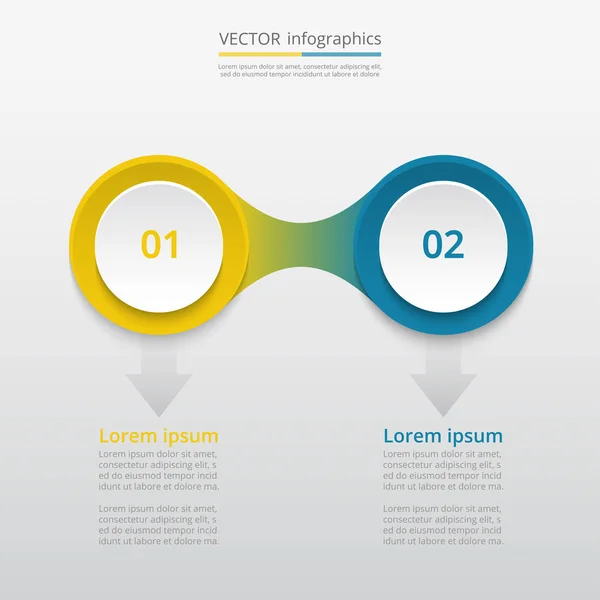 Vektorinformationsgrafik-Vorlage — Stockvektor