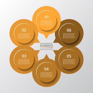 adım adım Infographic.