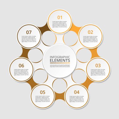 adım adım Infographic.