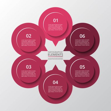 adım adım Infographic.