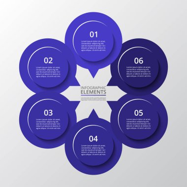 adım adım Infographic.