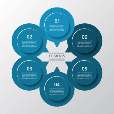 adım adım Infographic.