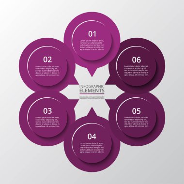 adım adım Infographic.