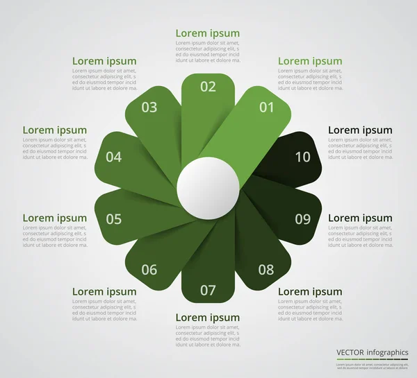 Infographie étape par étape . — Image vectorielle