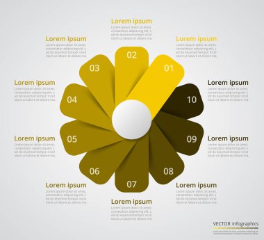 adım adım Infographic.