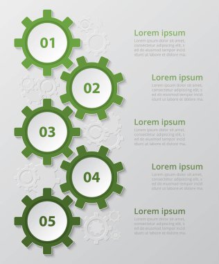 Vektör bilgi şablonu